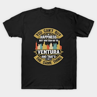 Ventura City California State USA Flag Native American T-Shirt